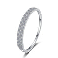 Bracelet Featuring 925 Sterling Silver Plated with PT950 and Fully Set with 3.03 Carat Moissanite in Leaf, Diamond, and Star Motifs
