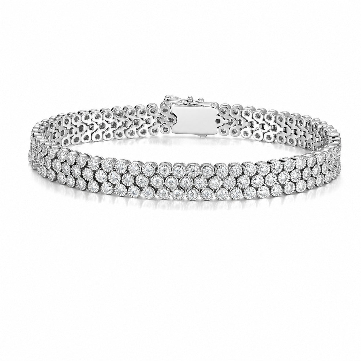 Simple, Elegant and Versatile: Moissanite 925 Sterling Silver Bracelet