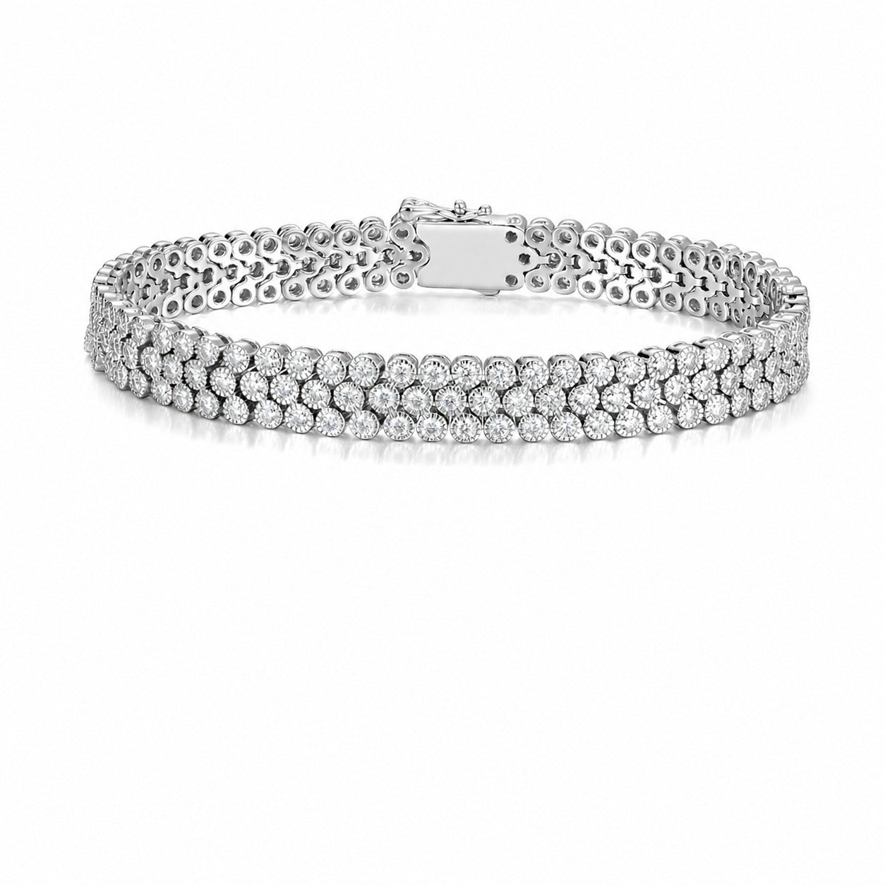 Simple, Elegant and Versatile: Moissanite 925 Sterling Silver Bracelet